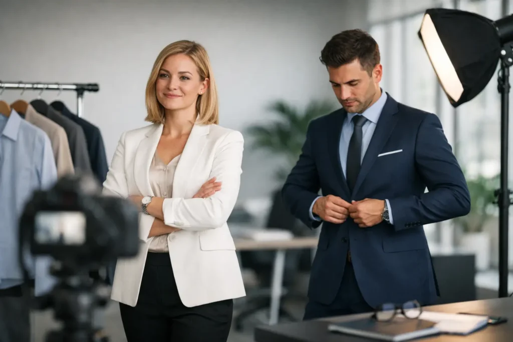 jak ubrac sie na sesje biznesowa featured - EnStudio Jak ubrać się na sesję biznesową