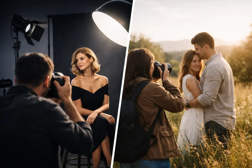 fotografia studyjna czy plenerowa co wybrac featured - EnStudio Fotografia studyjna czy plenerowa - co wybrać?